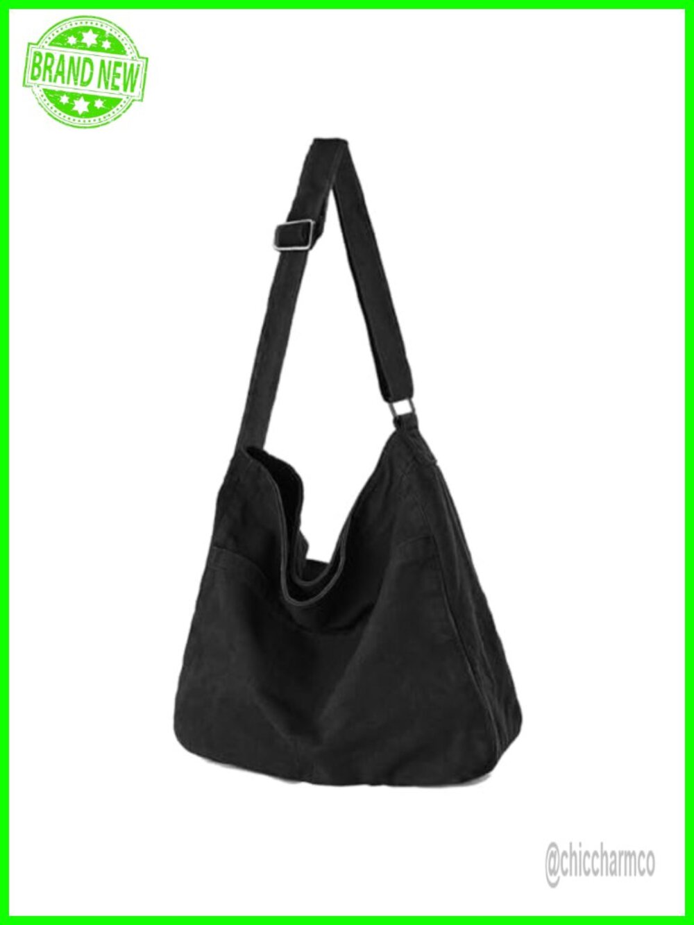 Washed Canvas Crossbody Shoulder Bag Hobo Travel Tote Messenger Large Purse